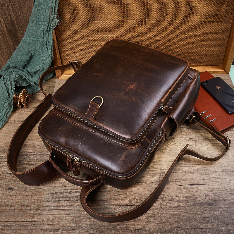 Męski plecak na laptopa z wosk – Leather Backpack Vintage recenzja i cena
